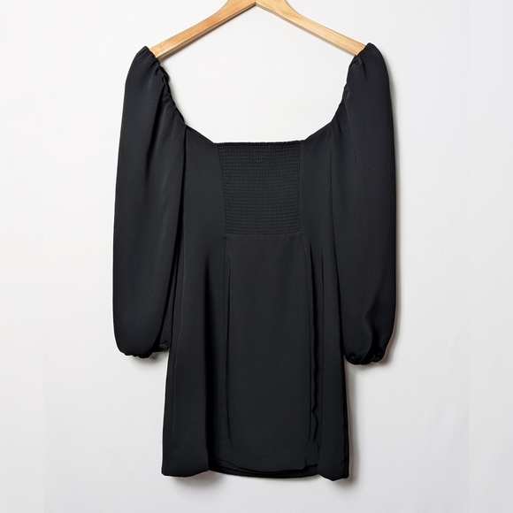 WILFRED Novella Dress Long Sleeve Mini Black 2 Aritzia - Picture 10 of 15